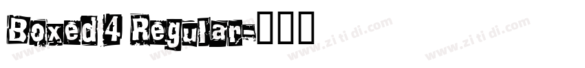 Boxed 4 Regular字体转换